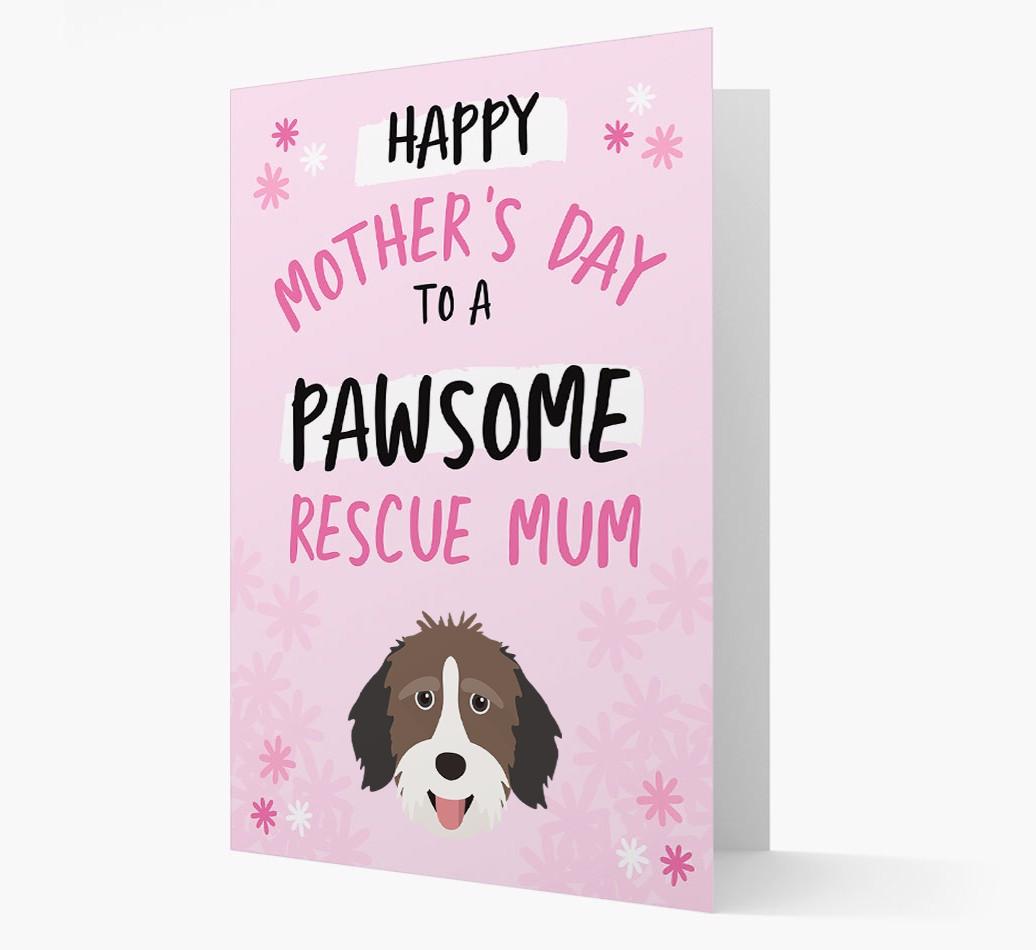 'Pawsome Rescue Mum' - Personalised {breedFullName} Card