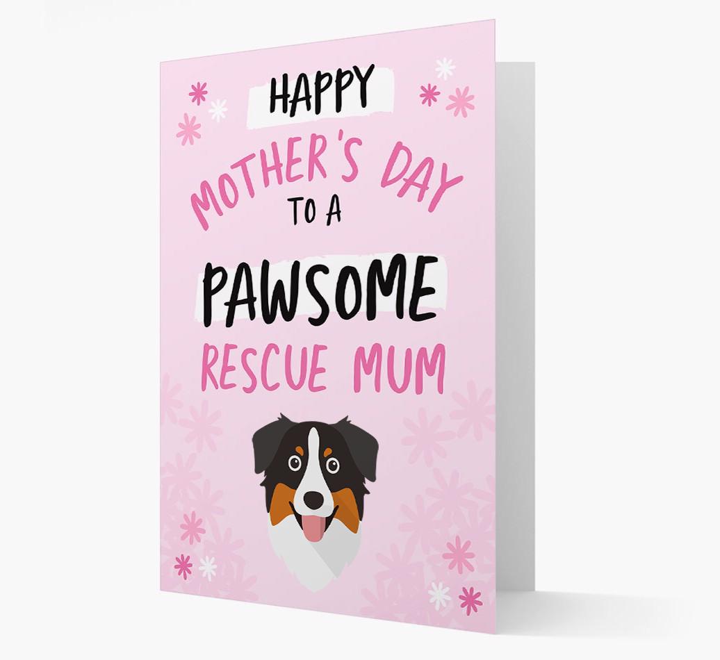'Pawsome Rescue Mum' - Personalised {breedFullName} Card
