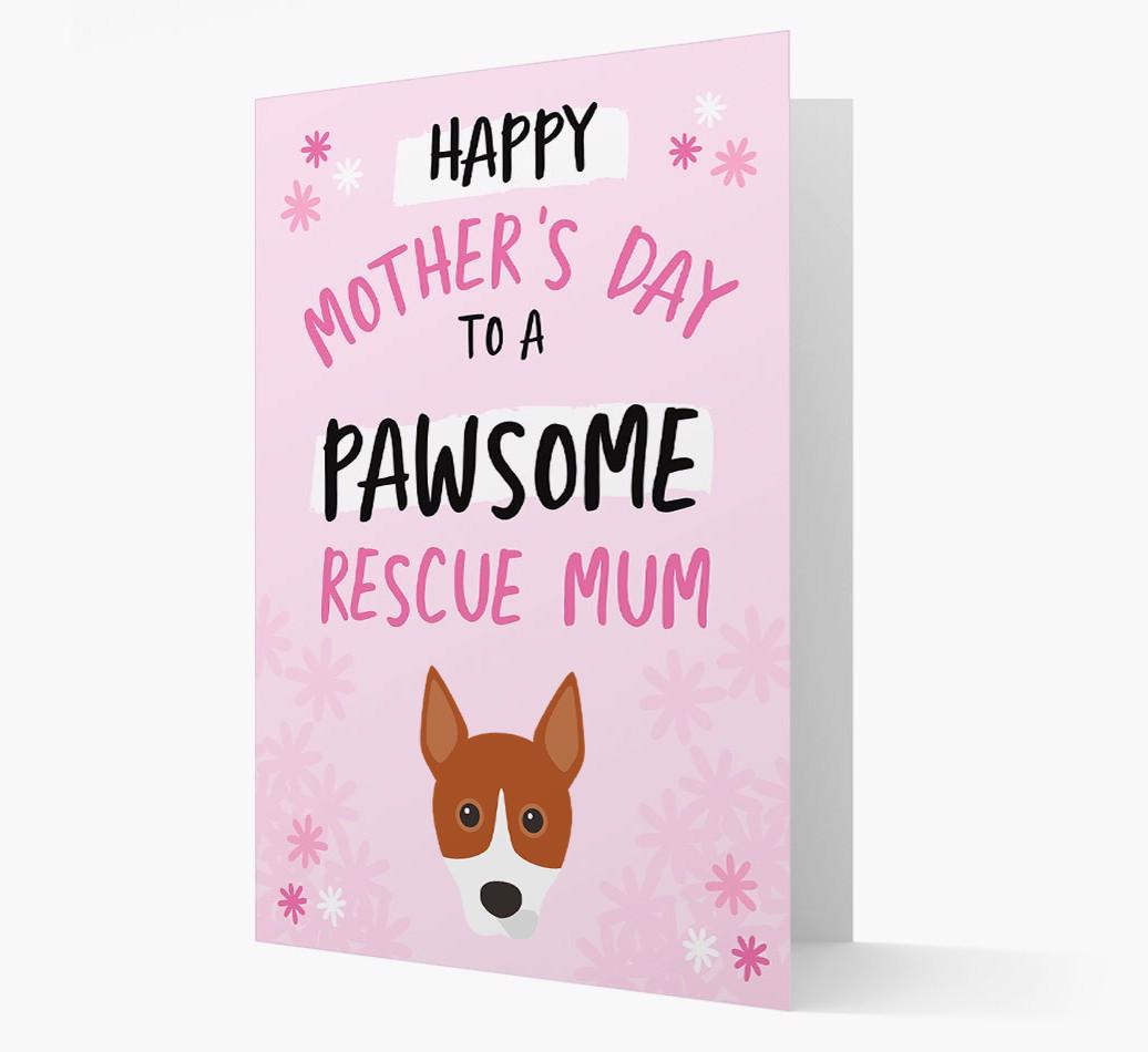 'Pawsome Rescue Mum' - Personalised {breedFullName} Card