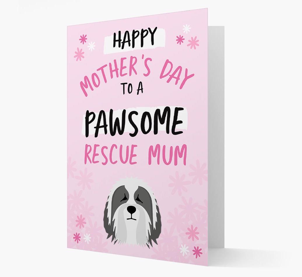 'Pawsome Rescue Mum' - Personalised {breedFullName} Card