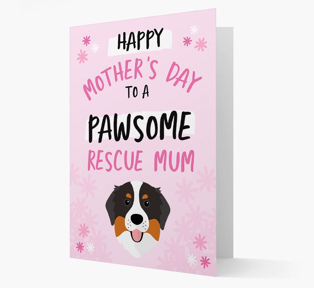 'Pawsome Rescue Mum' - Personalised {breedFullName} Card