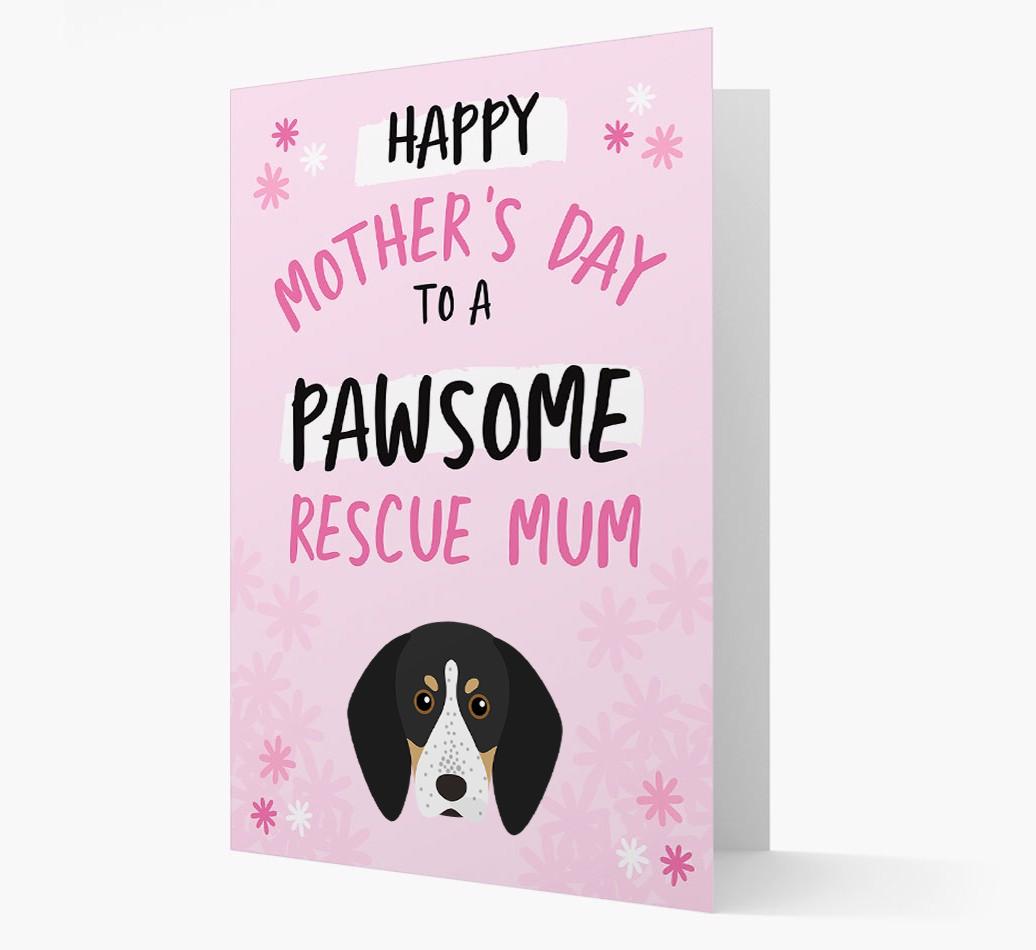'Pawsome Rescue Mum' - Personalised {breedFullName} Card