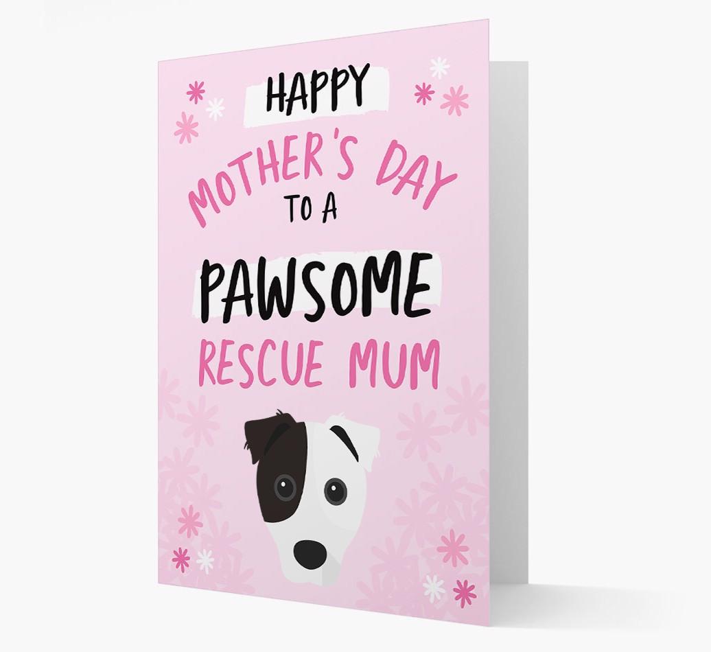 'Pawsome Rescue Mum' - Personalised {breedFullName} Card