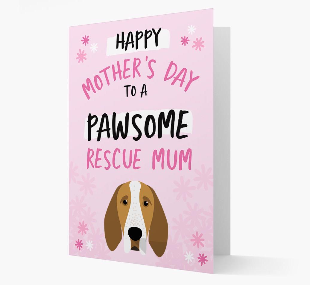 'Pawsome Rescue Mum' - Personalised {breedFullName} Card