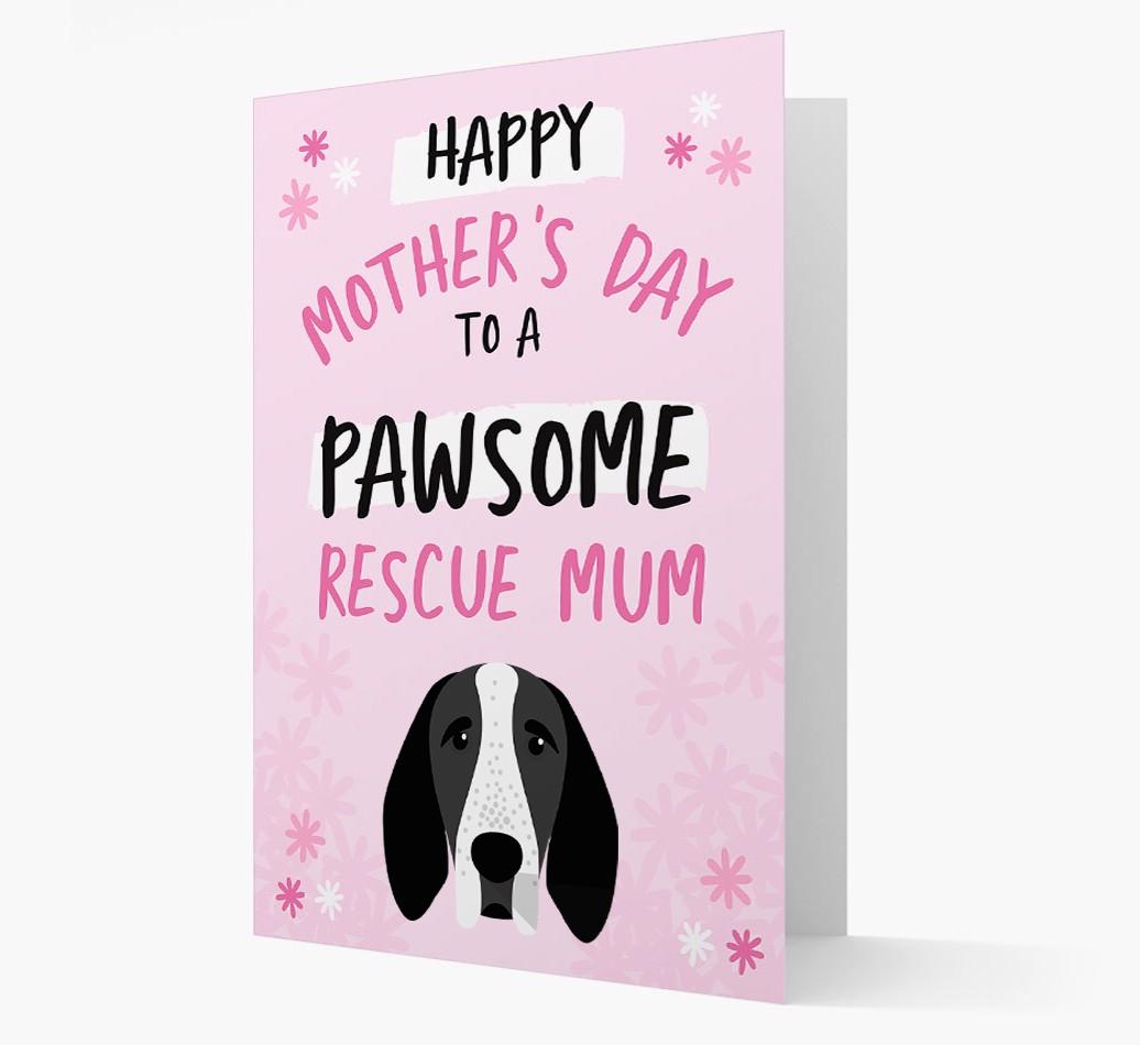 'Pawsome Rescue Mum' - Personalised {breedFullName} Card