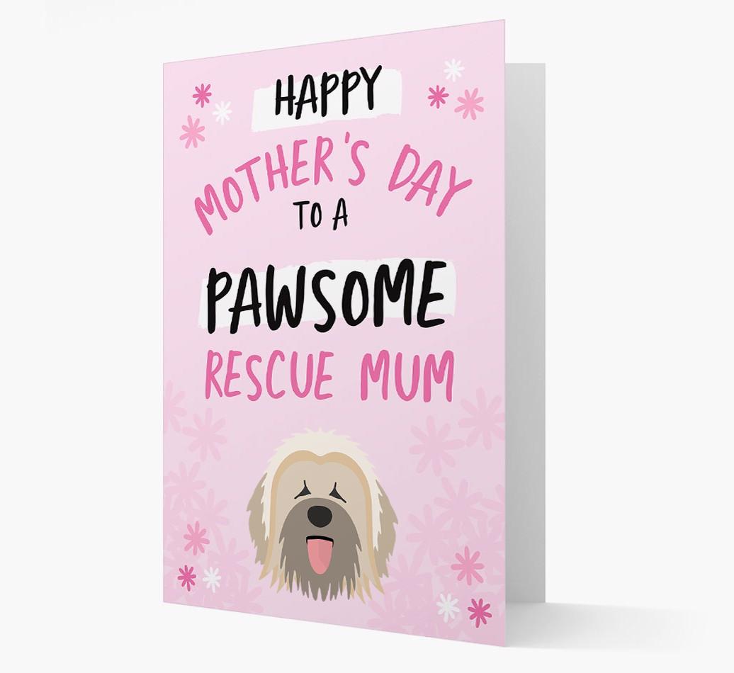 'Pawsome Rescue Mum' - Personalised {breedFullName} Card