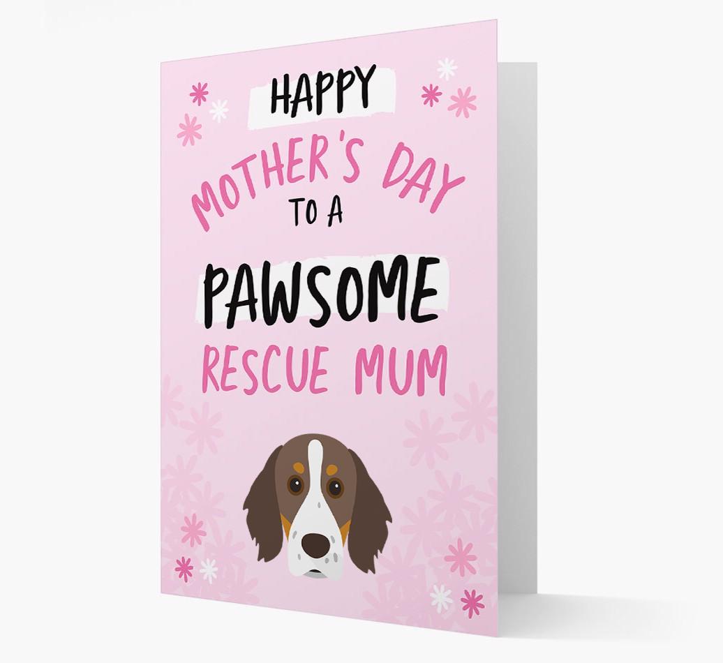 'Pawsome Rescue Mum' - Personalised {breedFullName} Card