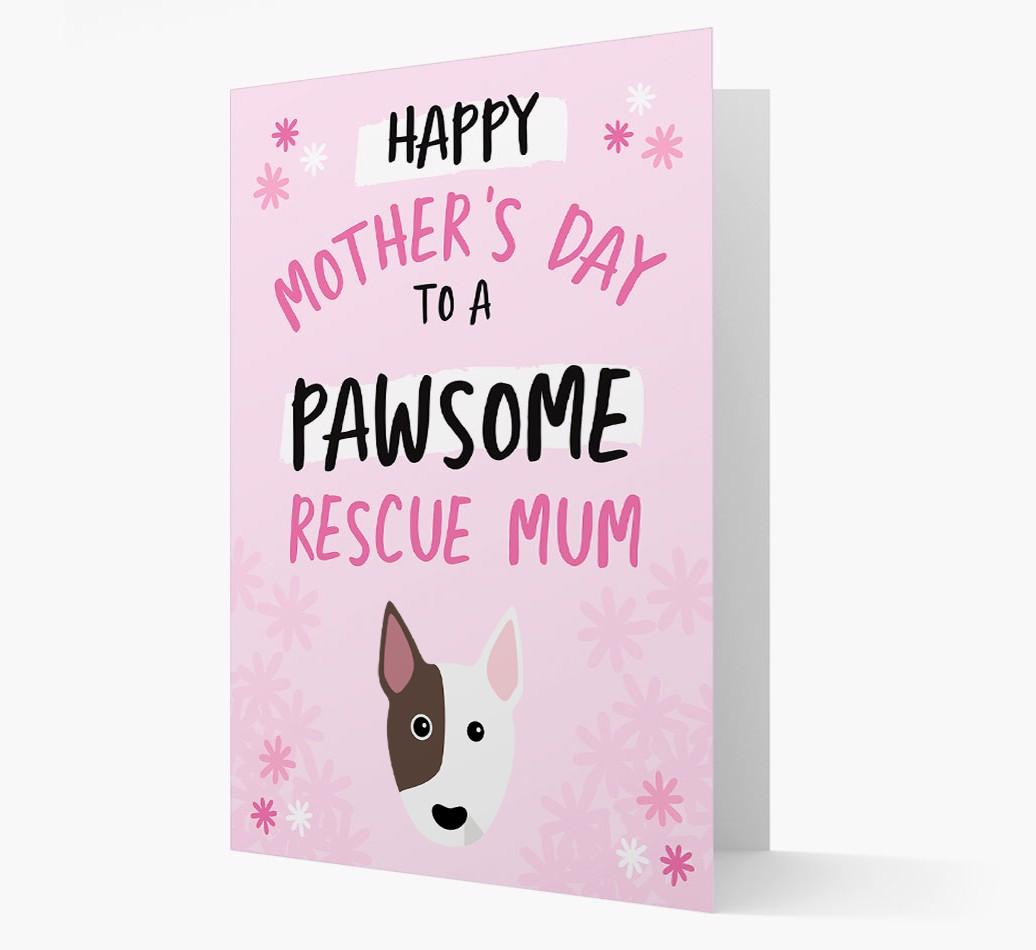 'Pawsome Rescue Mum' - Personalised {breedFullName} Card