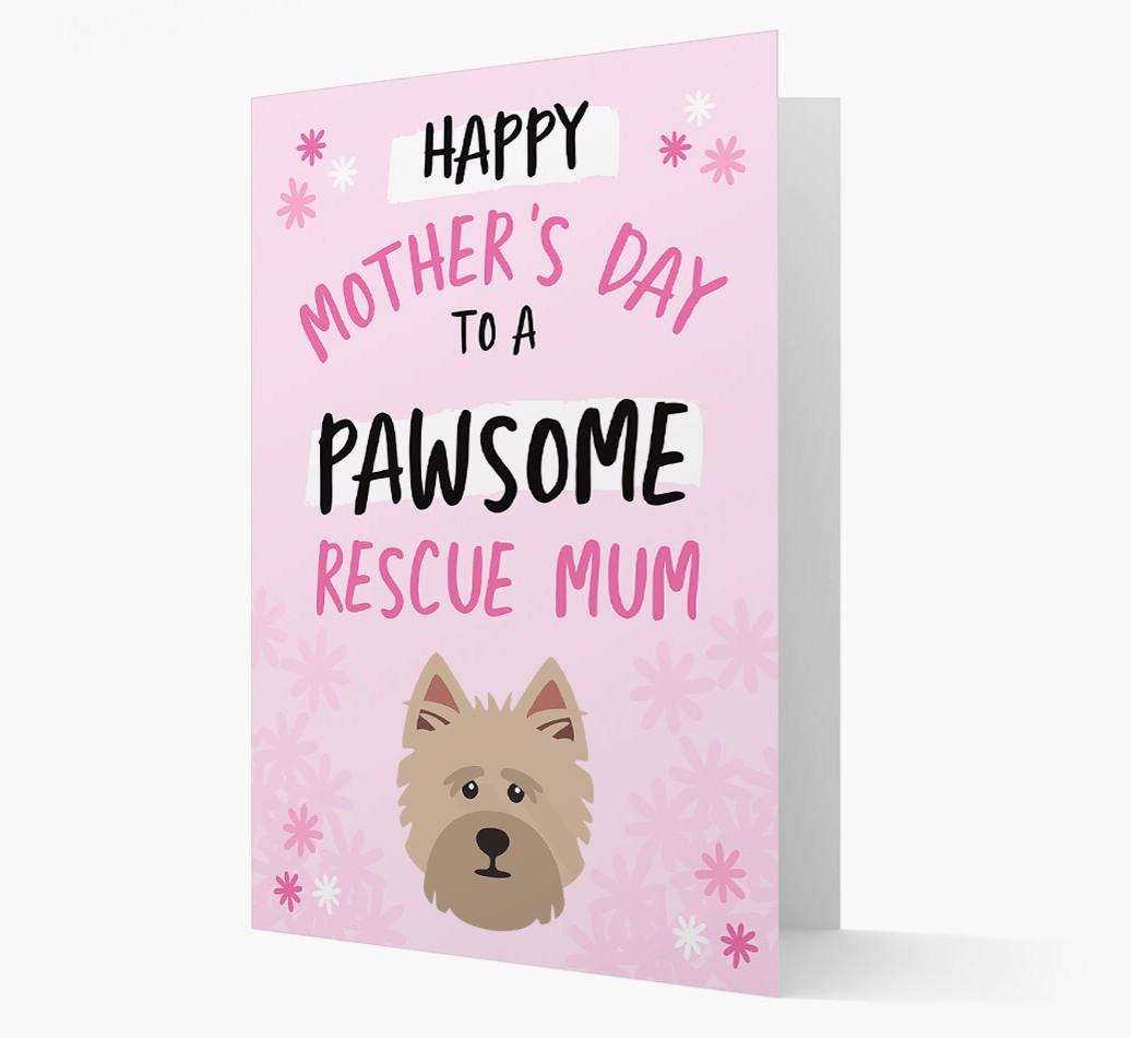 'Pawsome Rescue Mum' - Personalised {breedFullName} Card