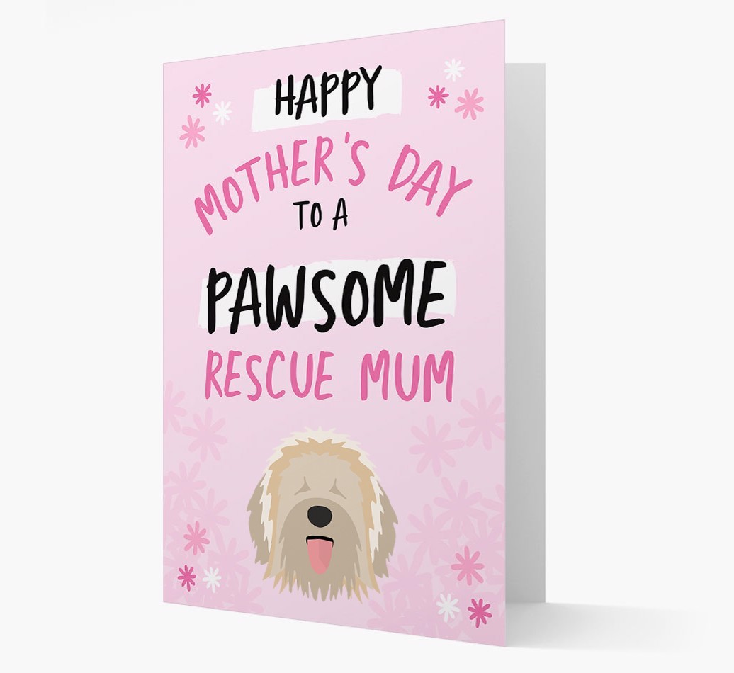 'Pawsome Rescue Mum' - Personalised {breedFullName} Card