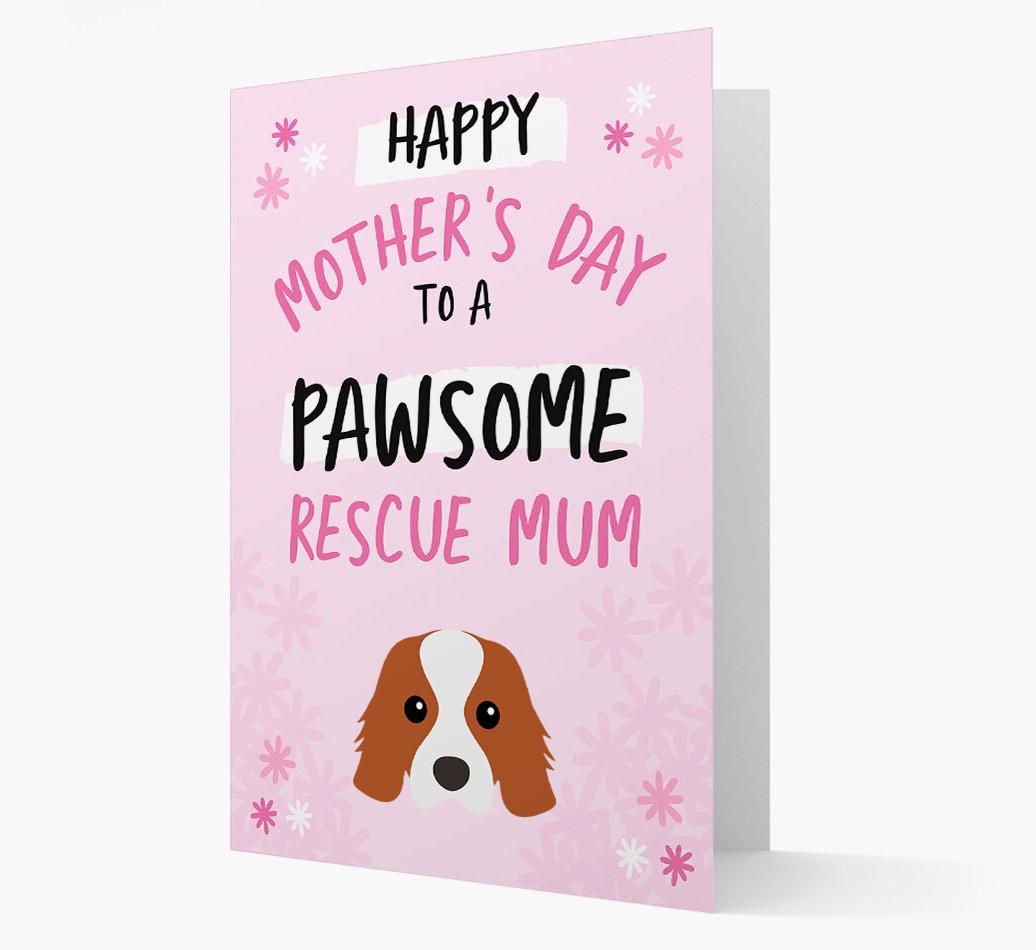 'Pawsome Rescue Mum' - Personalised {breedFullName} Card