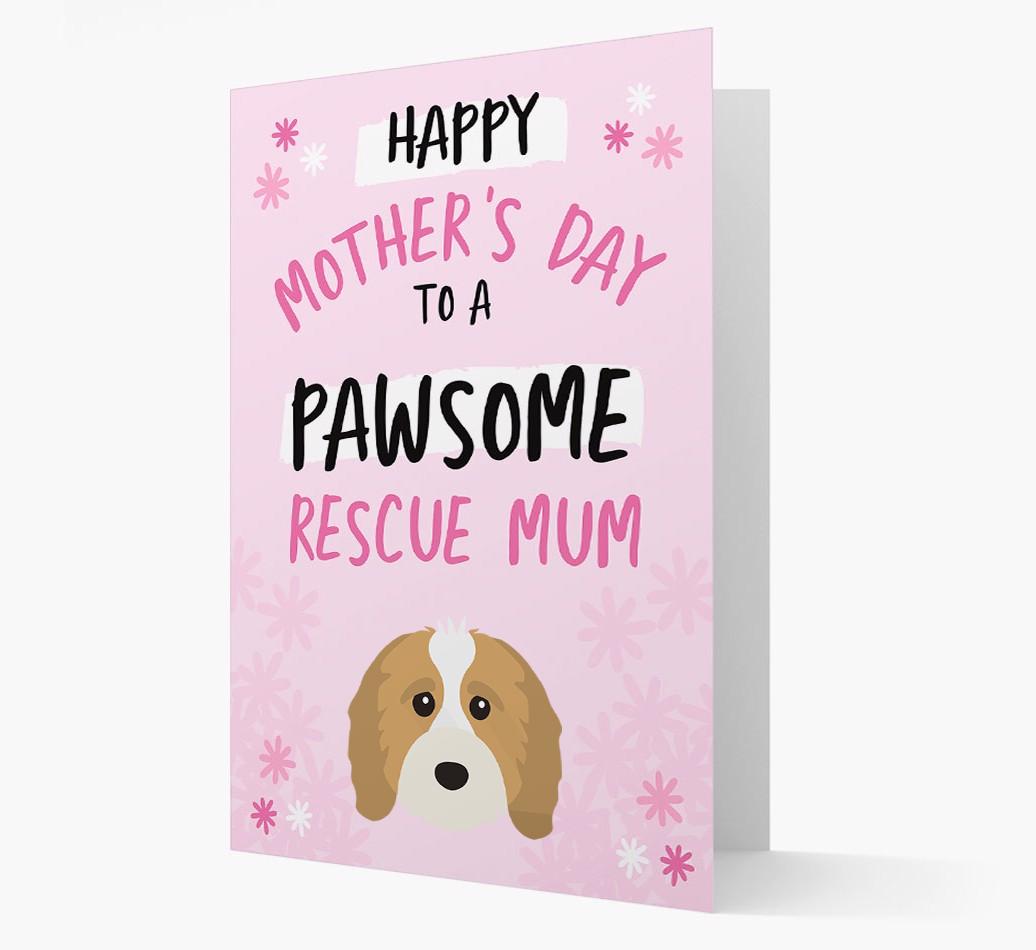 'Pawsome Rescue Mum' - Personalised {breedFullName} Card