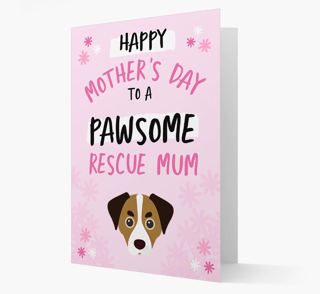 'Pawsome Rescue Mum' - Personalised {breedFullName} Card