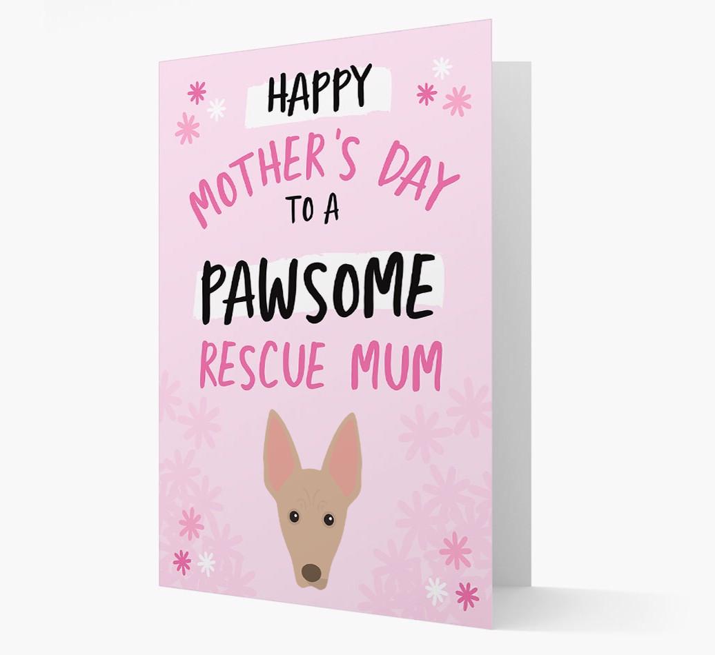 'Pawsome Rescue Mum' - Personalised {breedFullName} Card
