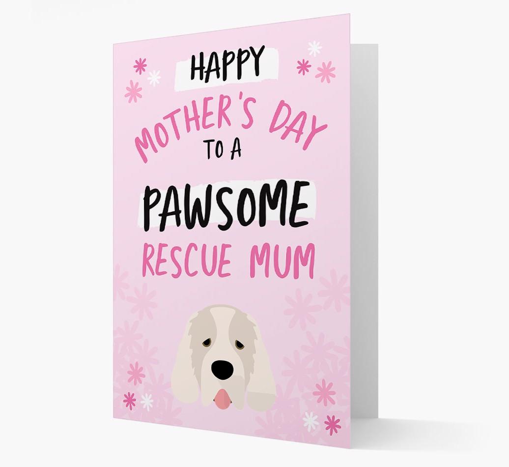 'Pawsome Rescue Mum' - Personalised {breedFullName} Card