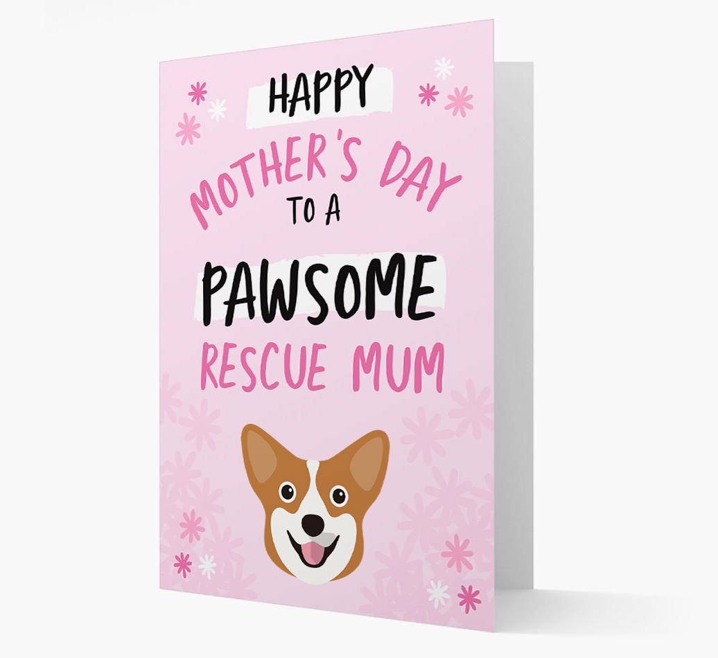 'Pawsome Rescue Mum' - Personalised {breedFullName} Card