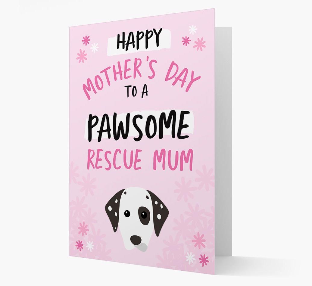'Pawsome Rescue Mum' - Personalised {breedFullName} Card