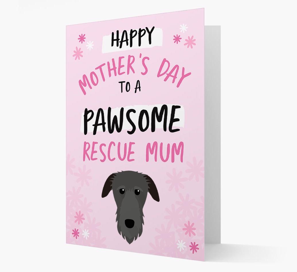 'Pawsome Rescue Mum' - Personalised {breedFullName} Card