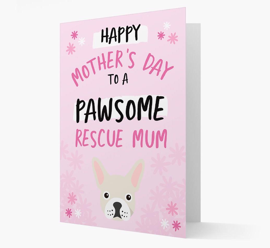 'Pawsome Rescue Mum' - Personalised {breedFullName} Card