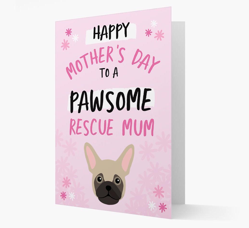 'Pawsome Rescue Mum' - Personalised {breedFullName} Card