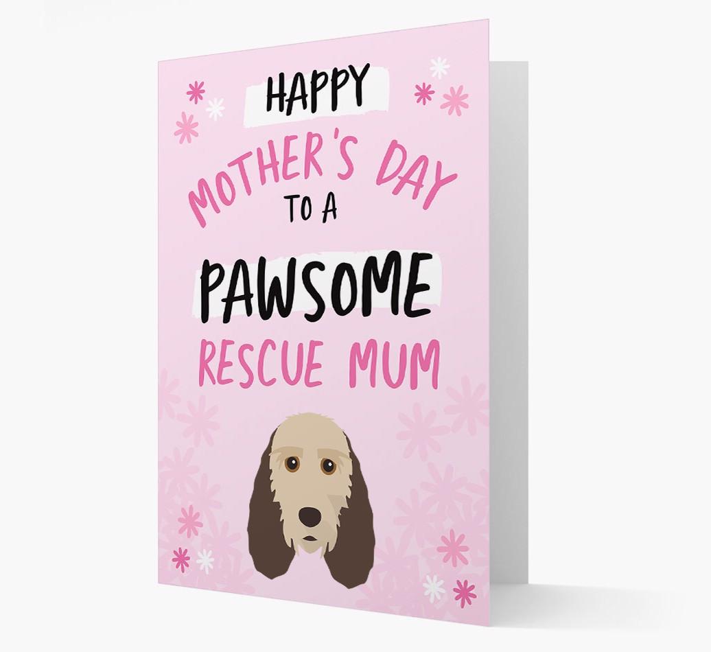 'Pawsome Rescue Mum' - Personalised {breedFullName} Card