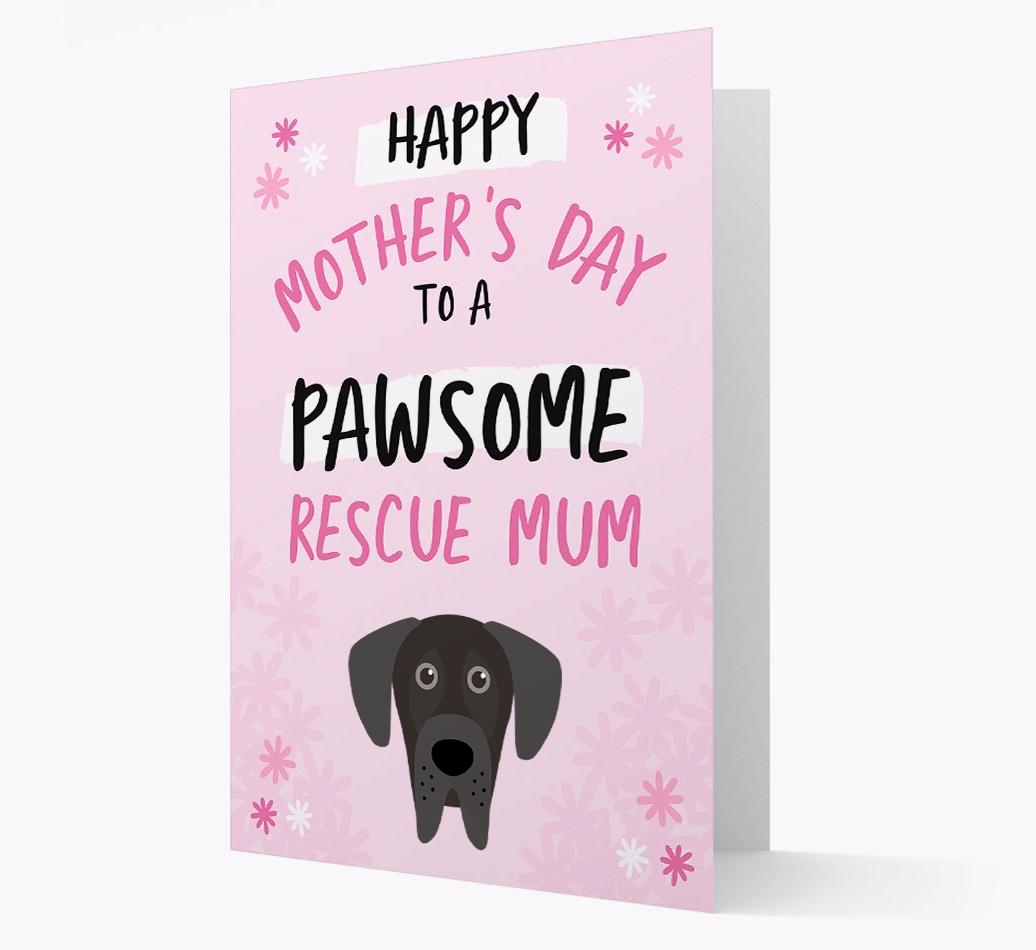 'Pawsome Rescue Mum' - Personalised {breedFullName} Card