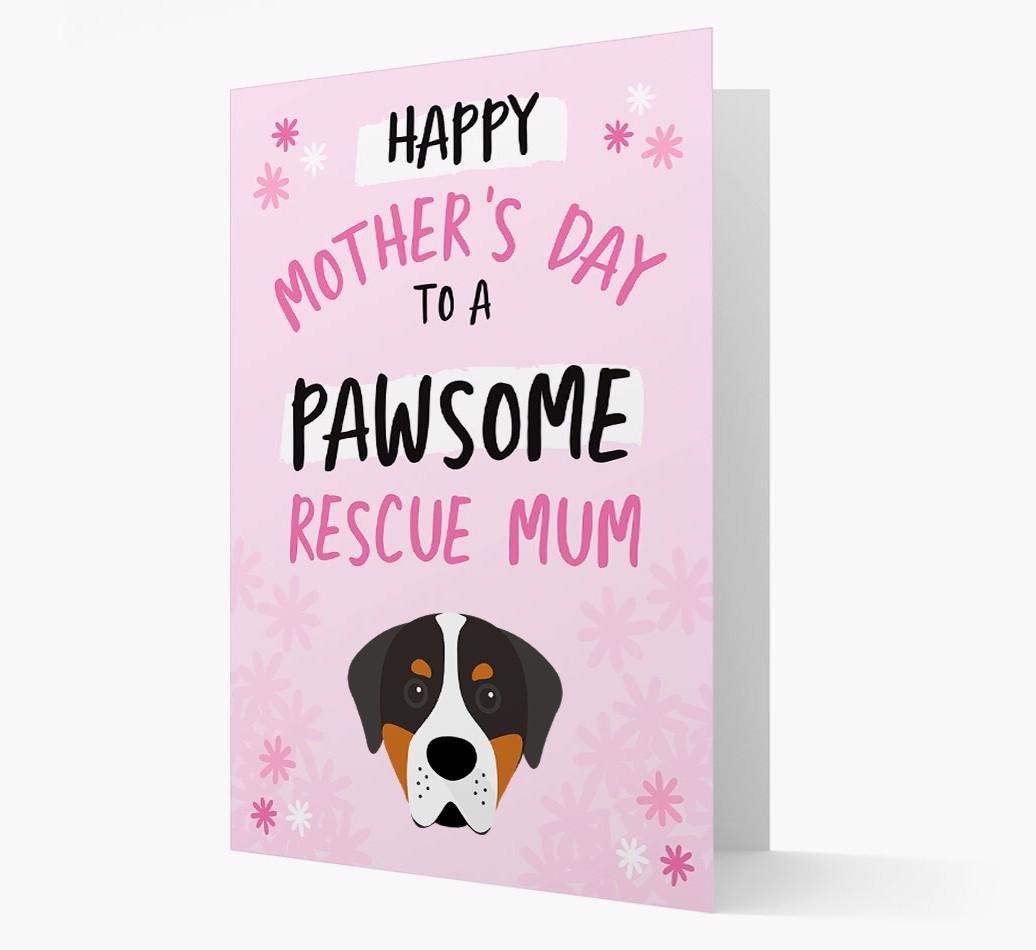 'Pawsome Rescue Mum' - Personalised {breedFullName} Card