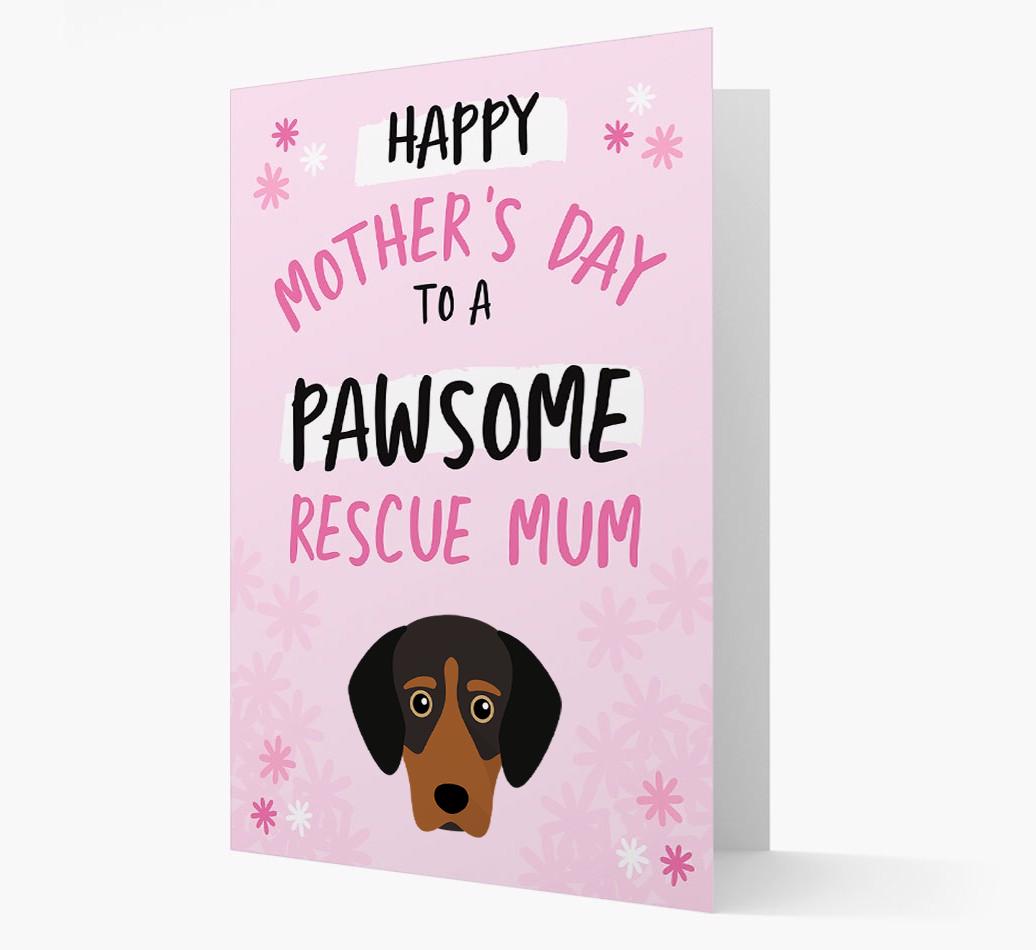 'Pawsome Rescue Mum' - Personalised {breedFullName} Card