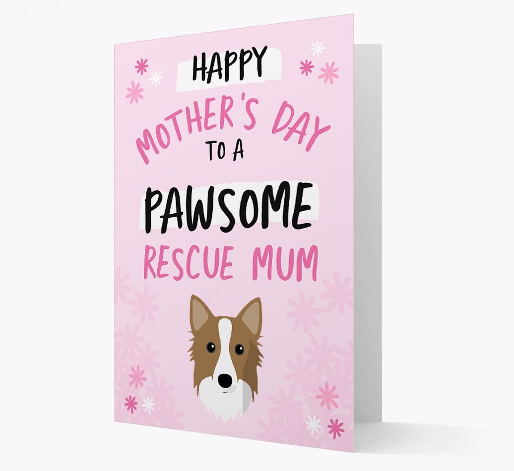 'Pawsome Rescue Mum' - Personalised {breedFullName} Card