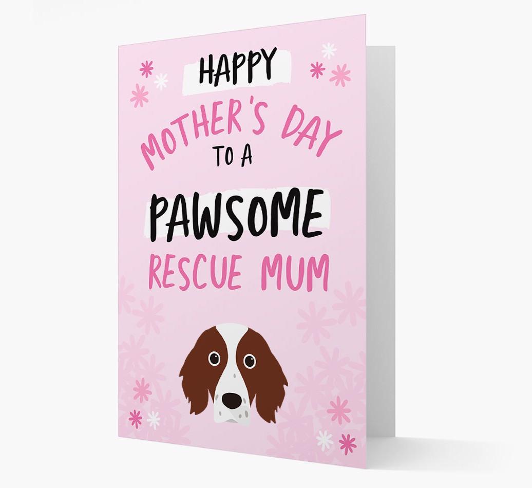 'Pawsome Rescue Mum' - Personalised {breedFullName} Card