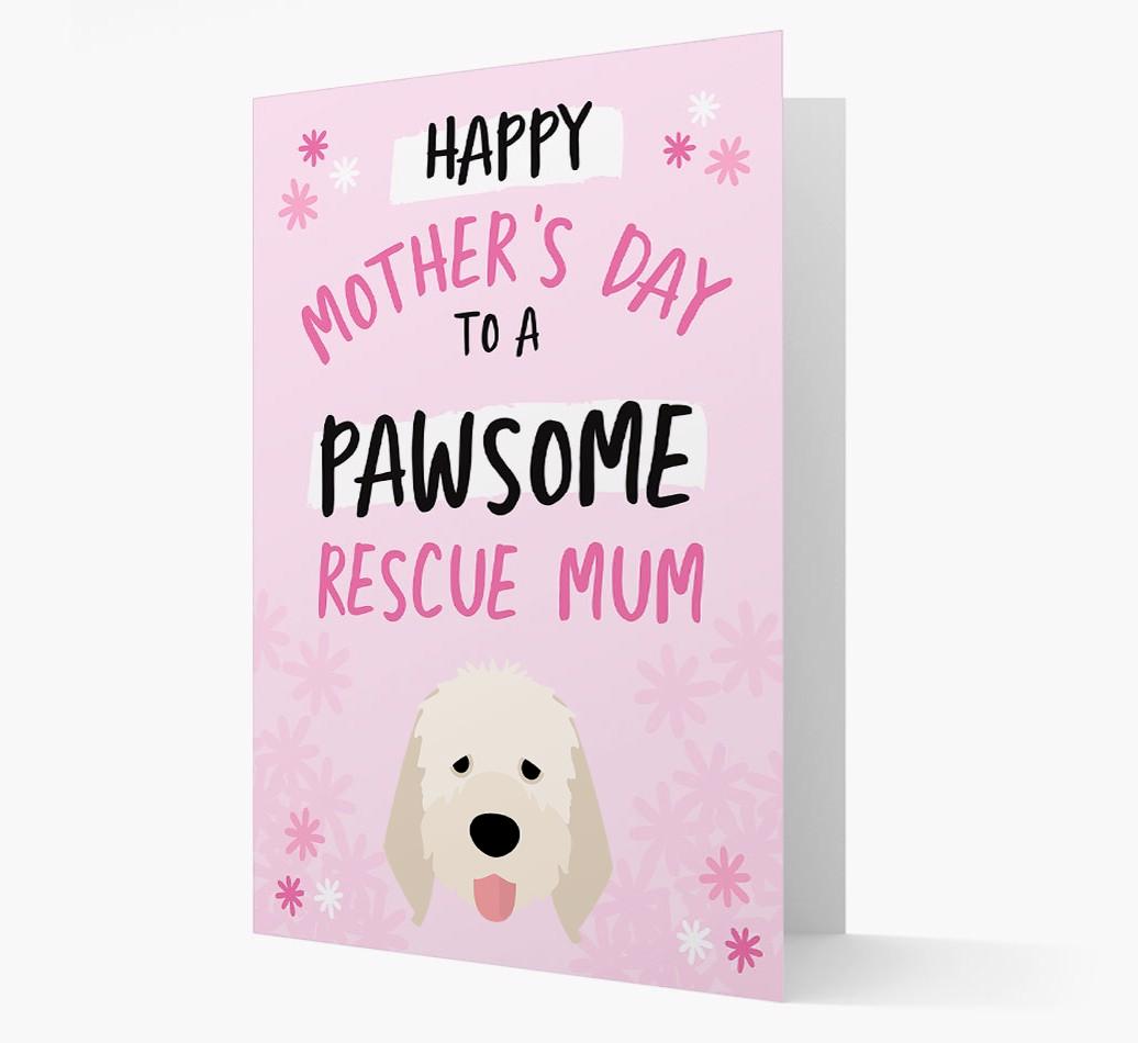 'Pawsome Rescue Mum' - Personalised {breedFullName} Card