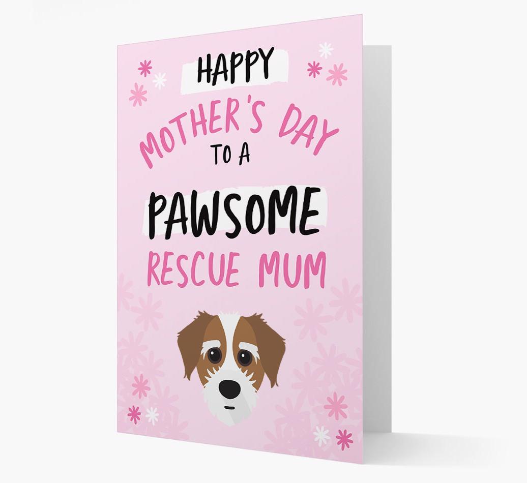 'Pawsome Rescue Mum' - Personalised {breedFullName} Card