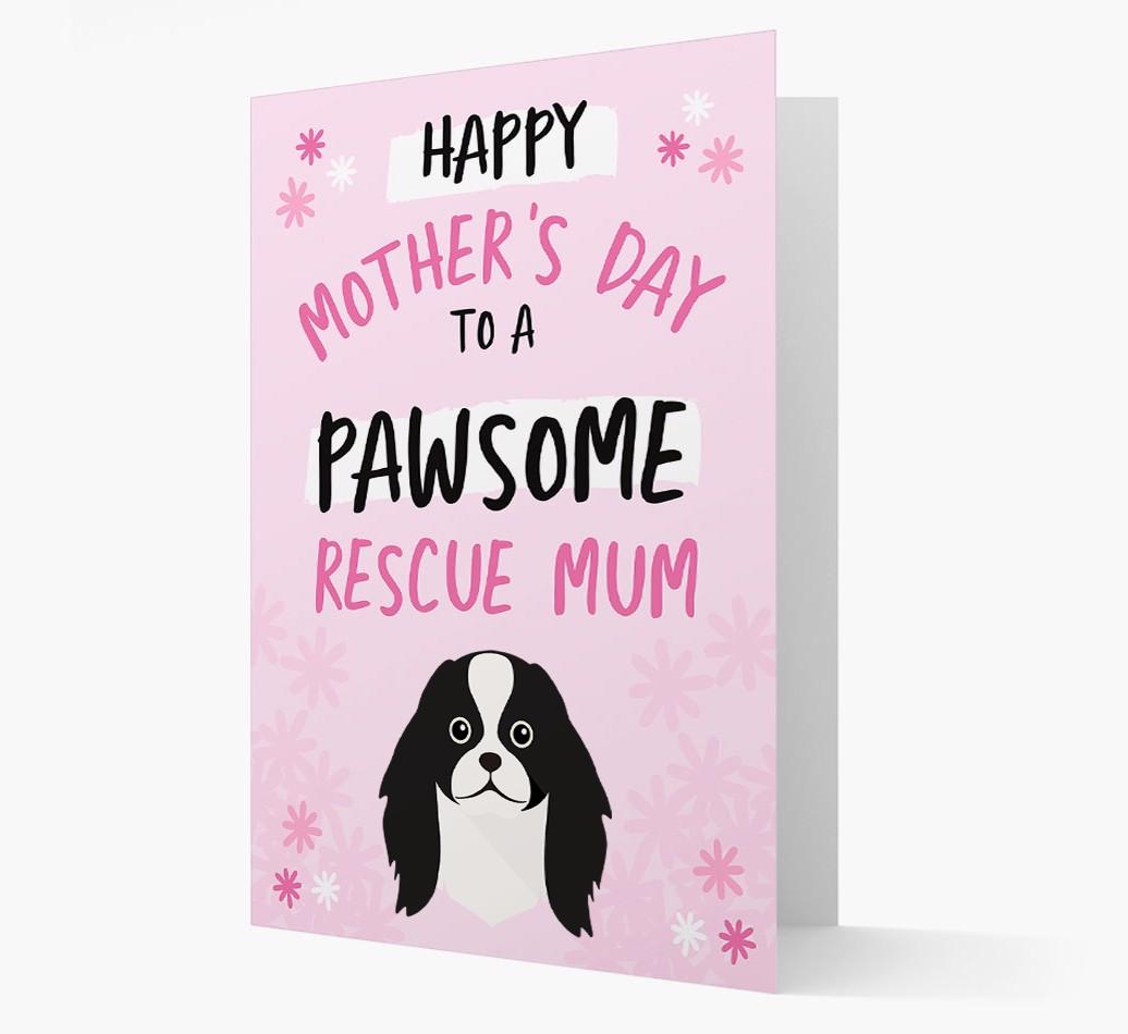 'Pawsome Rescue Mum' - Personalised {breedFullName} Card