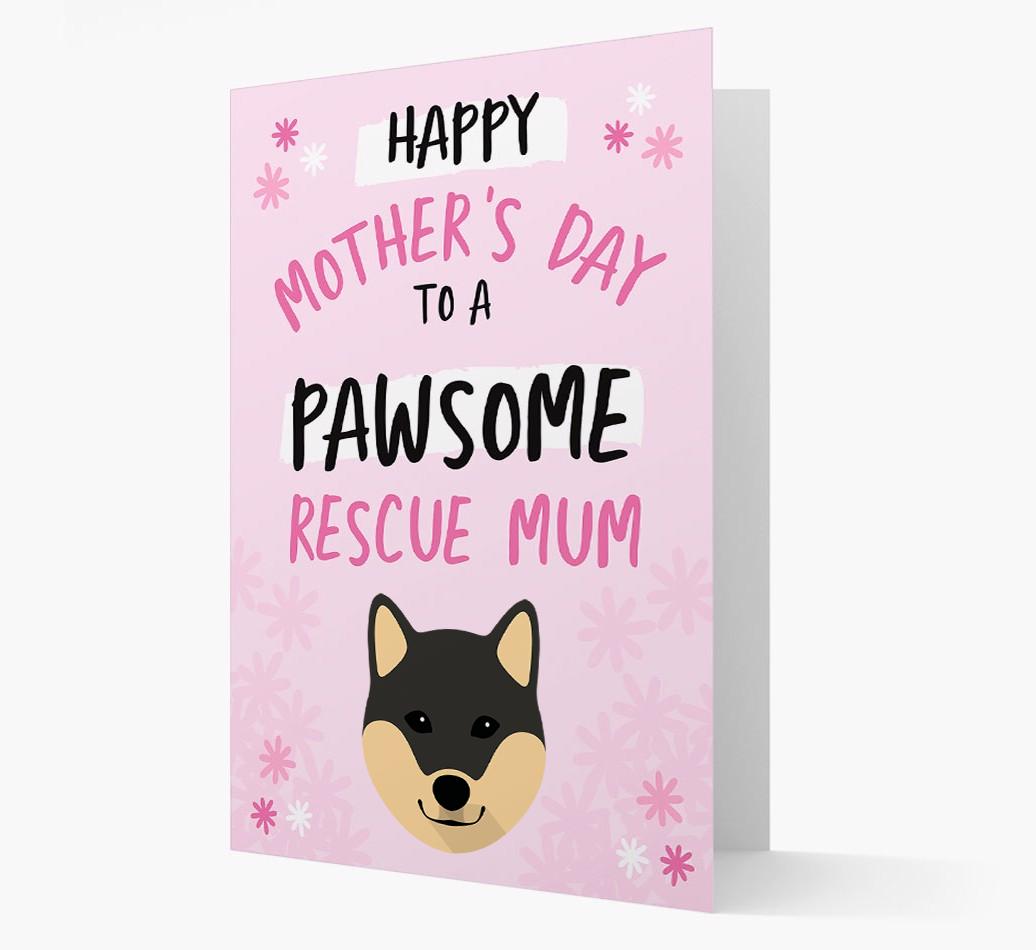 'Pawsome Rescue Mum' - Personalised {breedFullName} Card