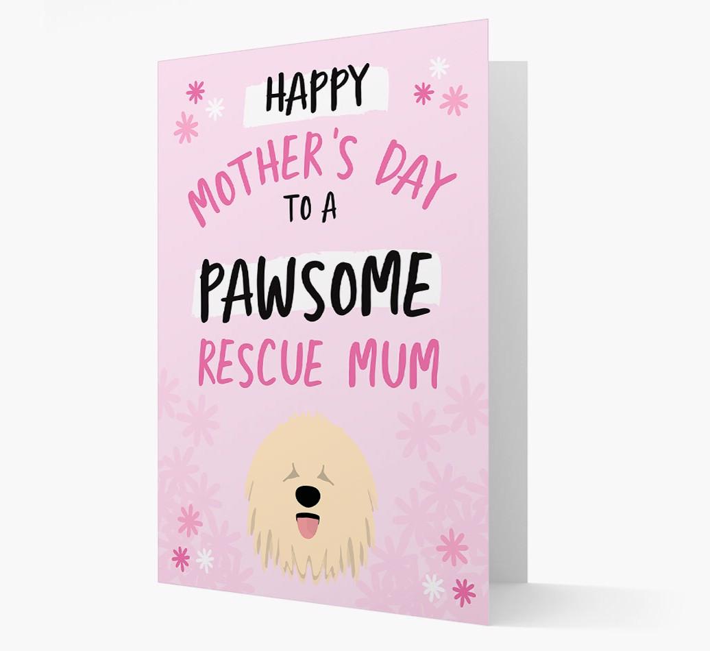 'Pawsome Rescue Mum' - Personalised {breedFullName} Card