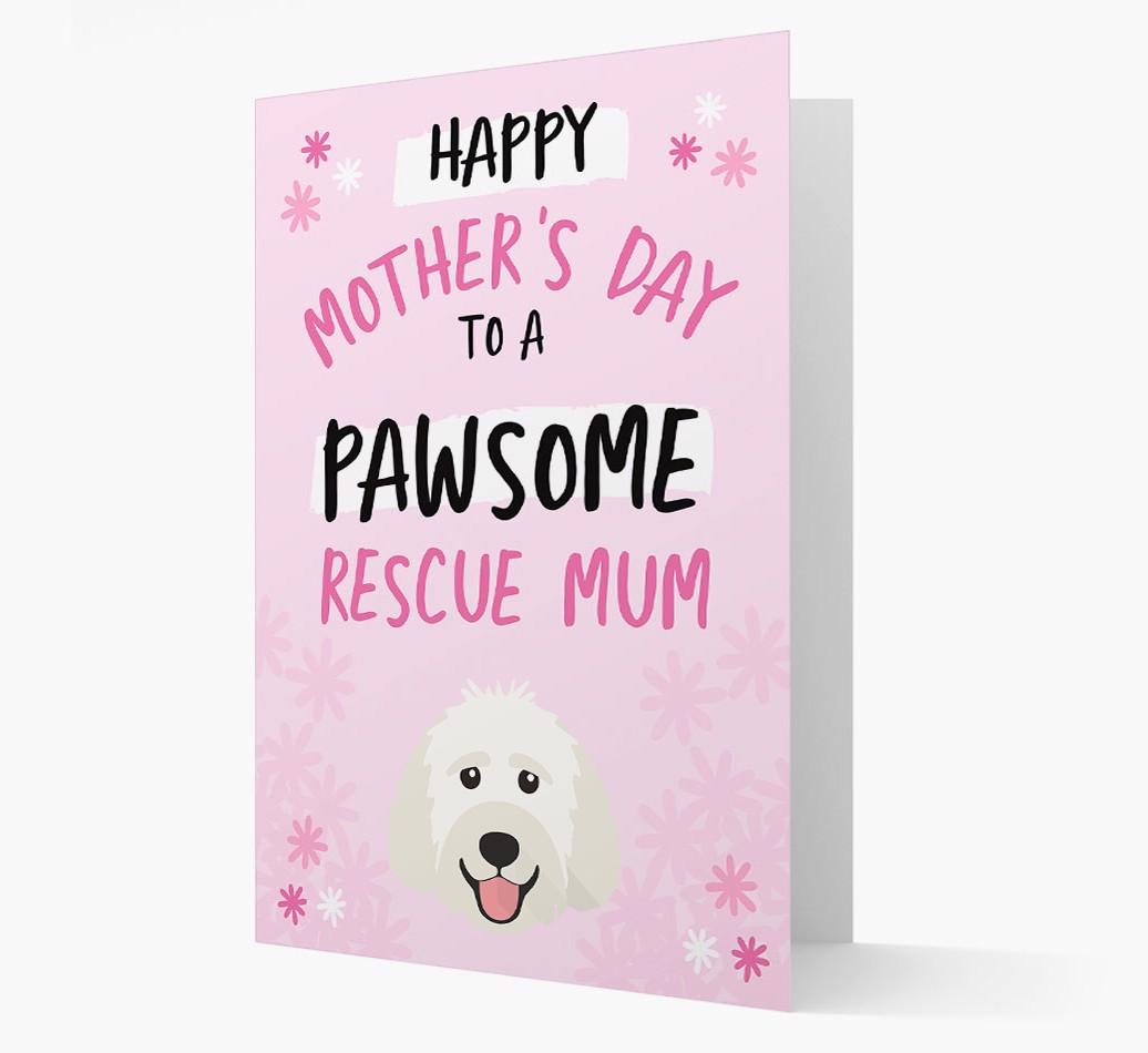 'Pawsome Rescue Mum' - Personalised {breedFullName} Card