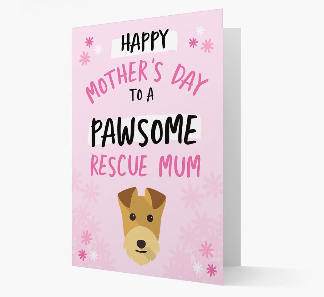 'Pawsome Rescue Mum' - Personalised {breedFullName} Card