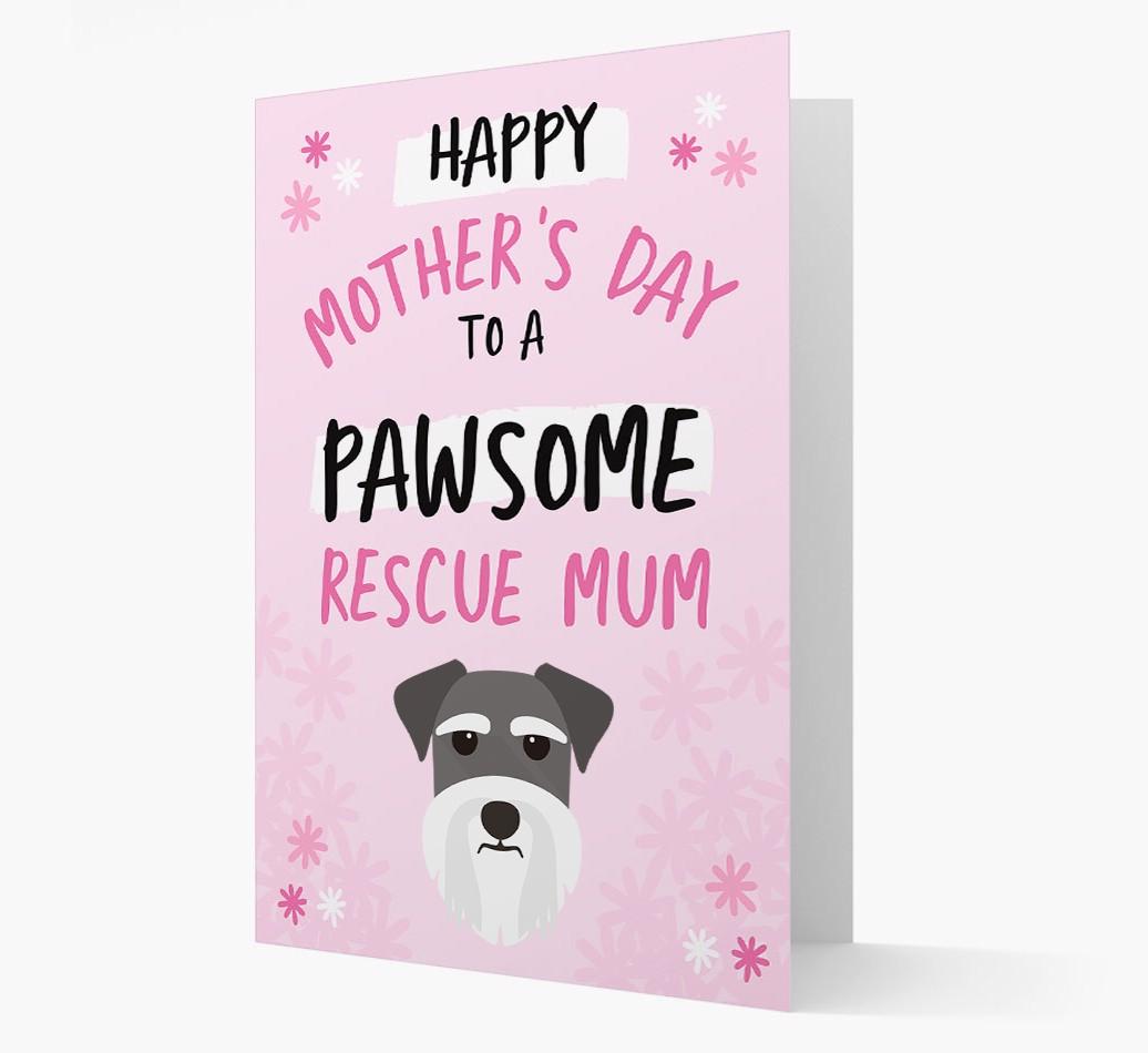 'Pawsome Rescue Mum' - Personalised {breedFullName} Card