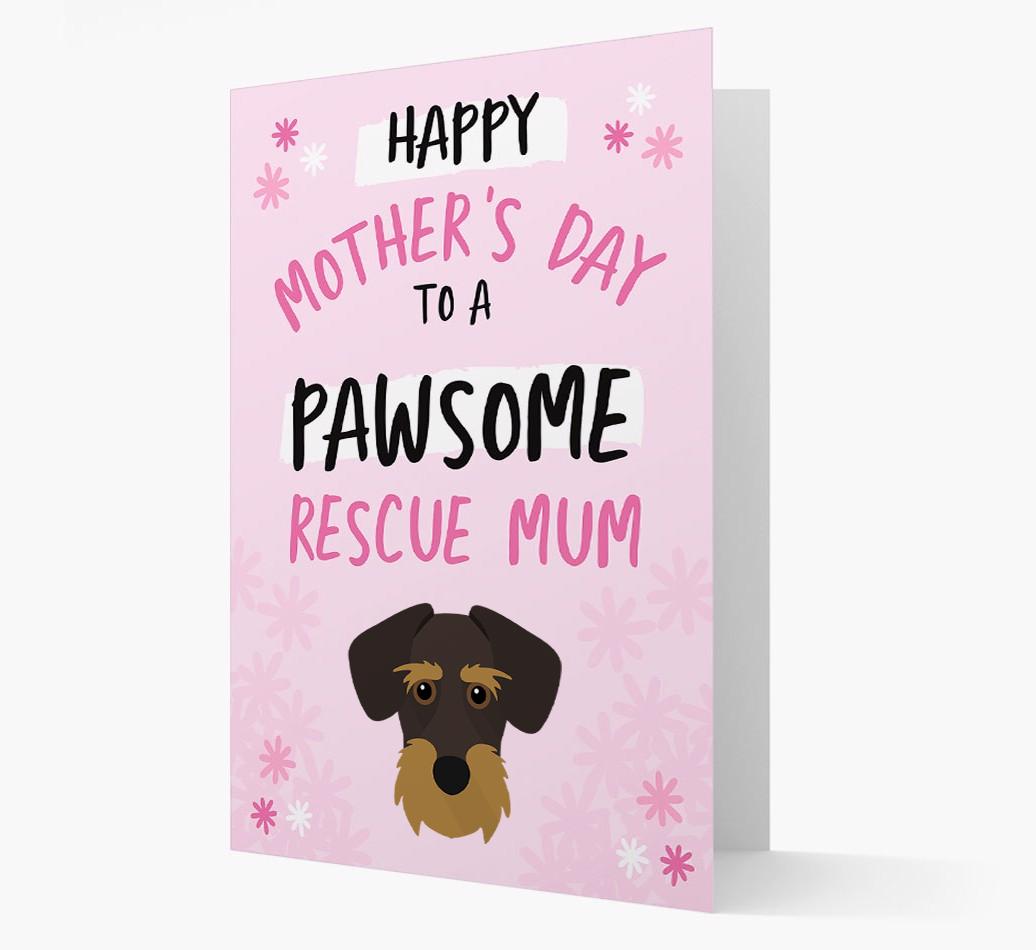 'Pawsome Rescue Mum' - Personalised {breedFullName} Card