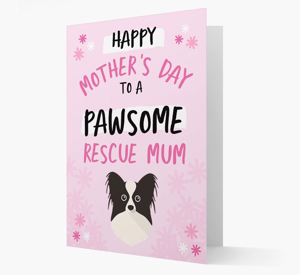 'Pawsome Rescue Mum' - Personalised {breedFullName} Card