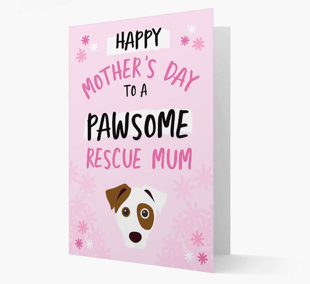 'Pawsome Rescue Mum' - Personalised {breedFullName} Card