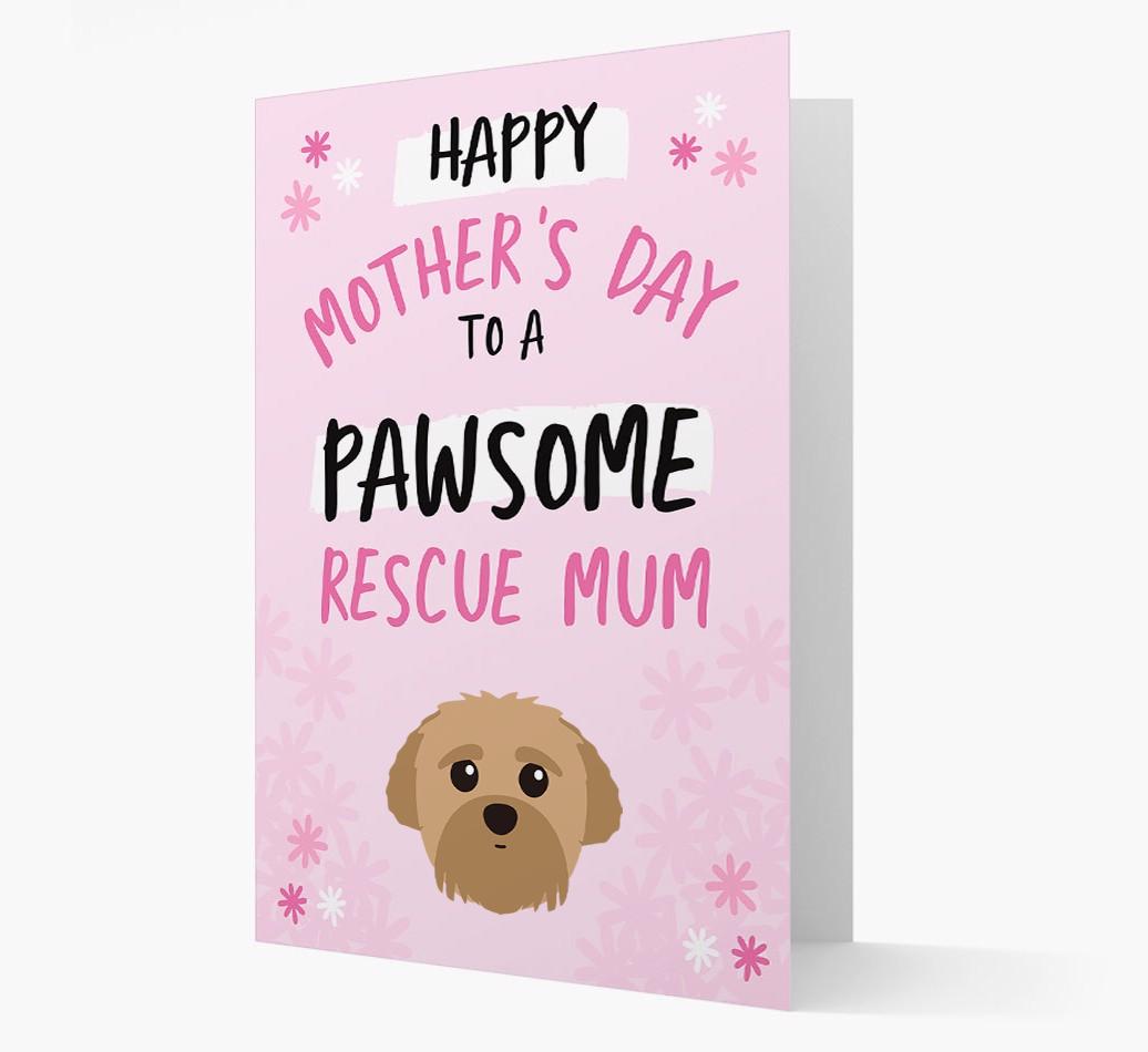 'Pawsome Rescue Mum' - Personalised {breedFullName} Card