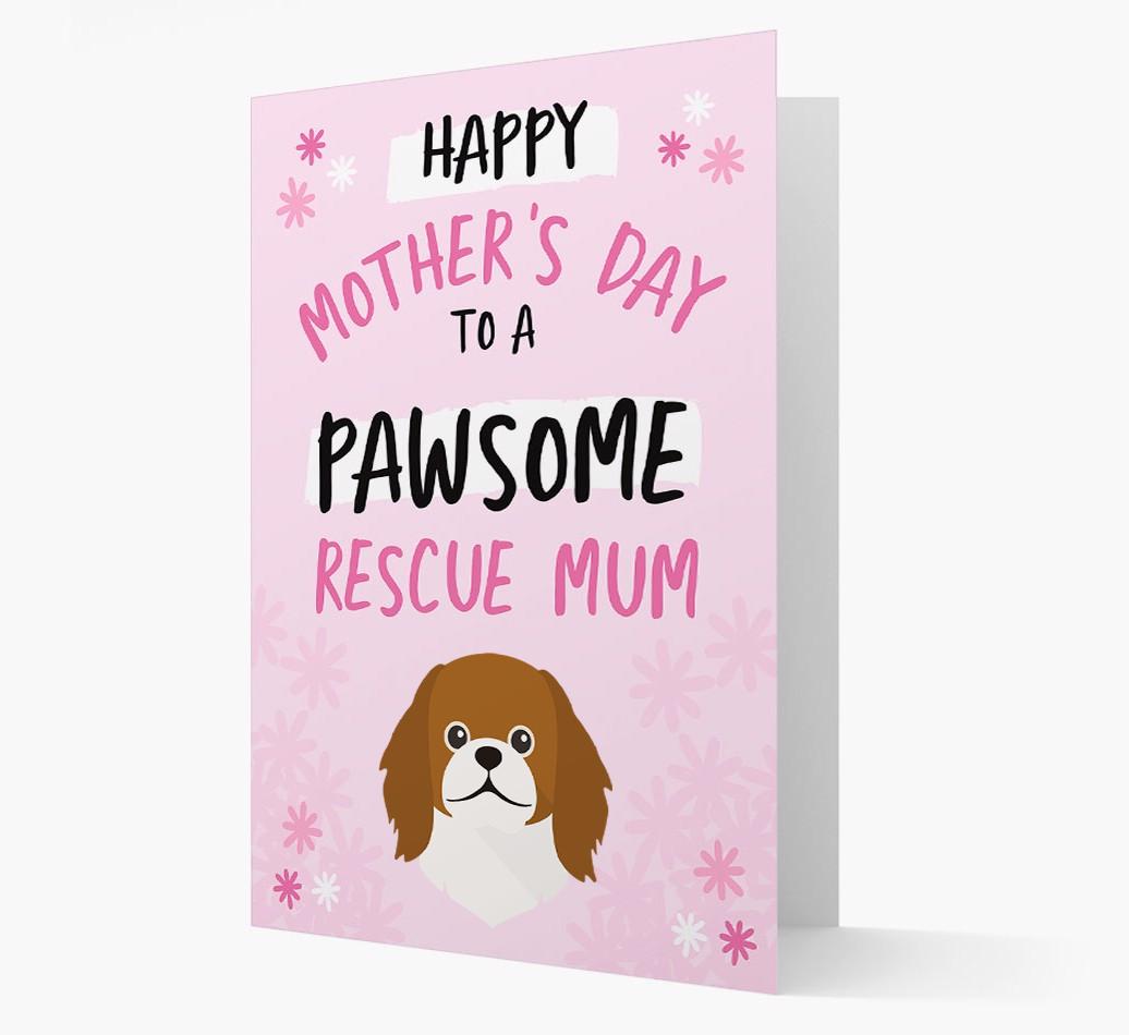 'Pawsome Rescue Mum' - Personalised {breedFullName} Card