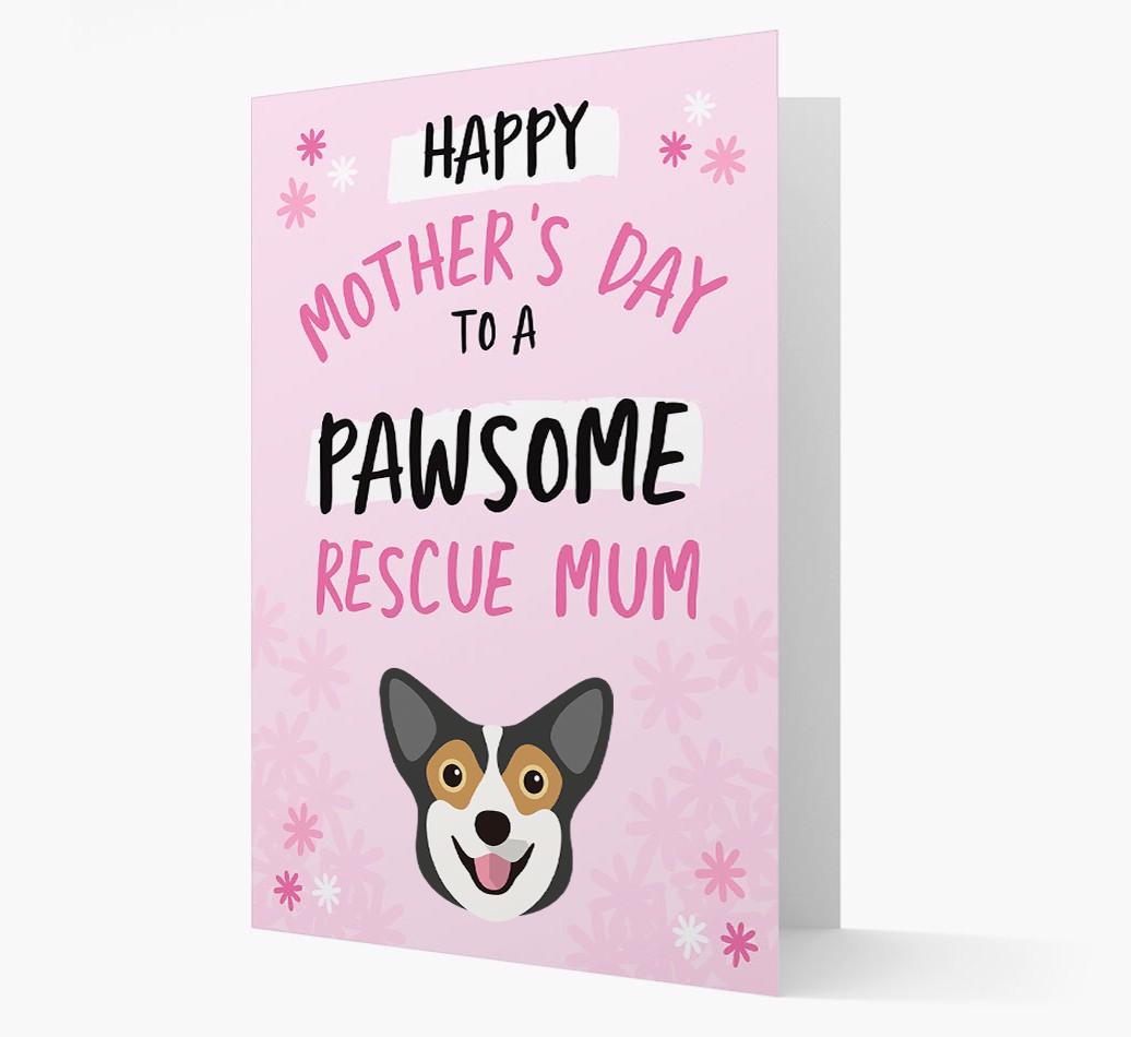 'Pawsome Rescue Mum' - Personalised {breedFullName} Card