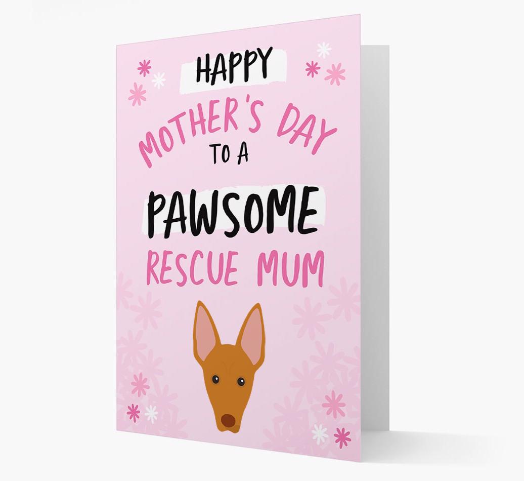 'Pawsome Rescue Mum' - Personalised {breedFullName} Card