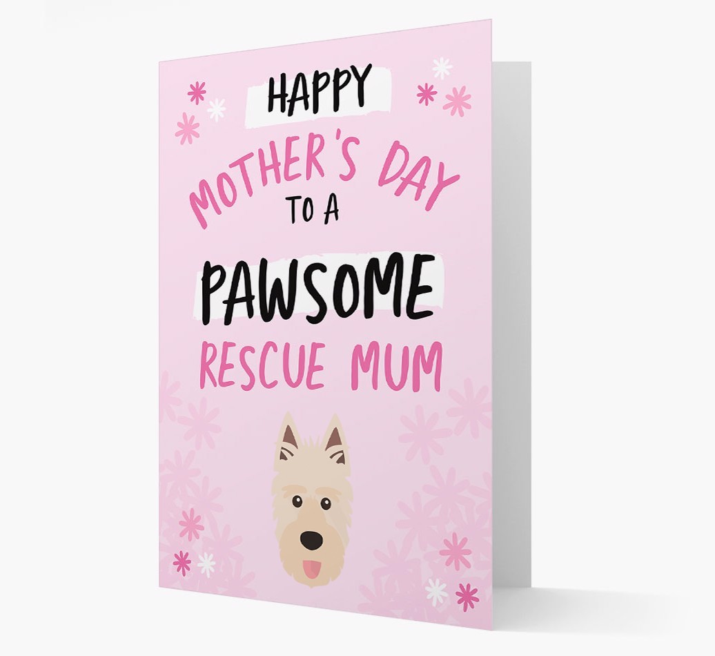 'Pawsome Rescue Mum' - Personalised {breedFullName} Card
