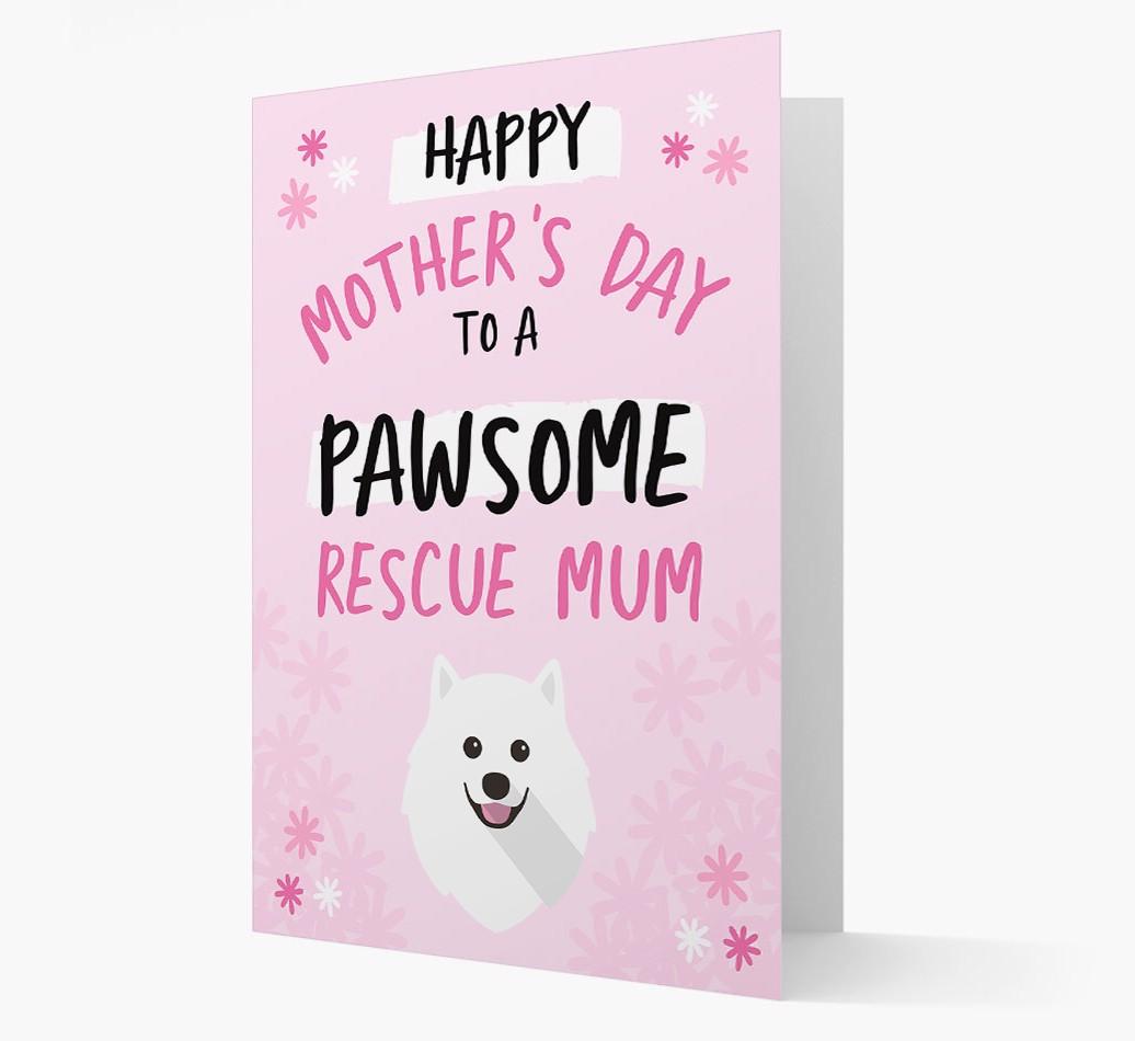 'Pawsome Rescue Mum' - Personalised {breedFullName} Card