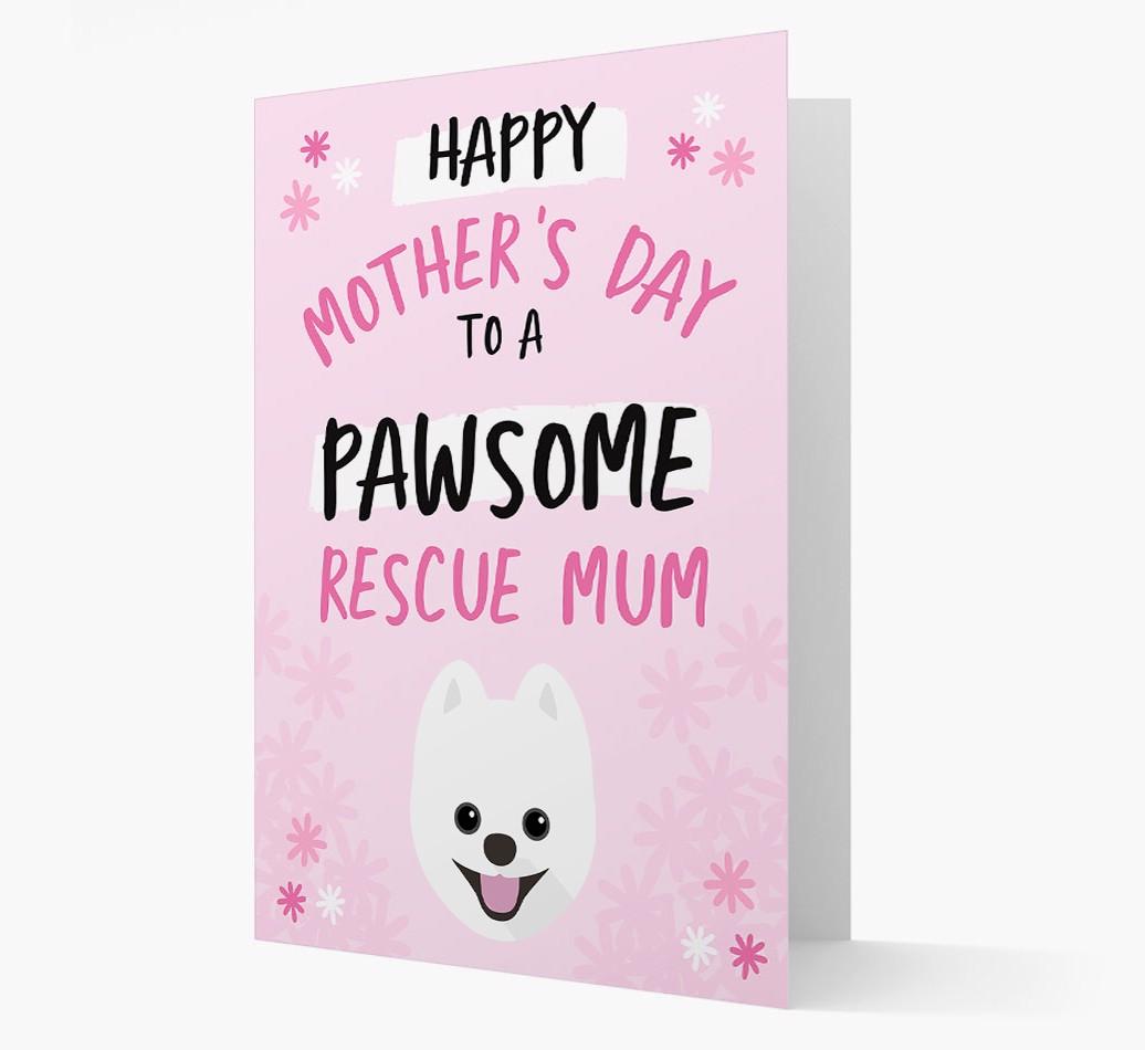 'Pawsome Rescue Mum' - Personalised {breedFullName} Card