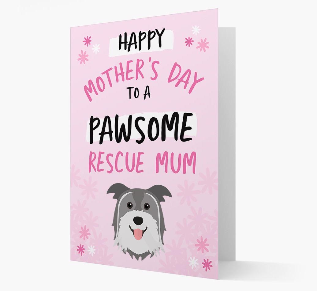 'Pawsome Rescue Mum' - Personalised {breedFullName} Card