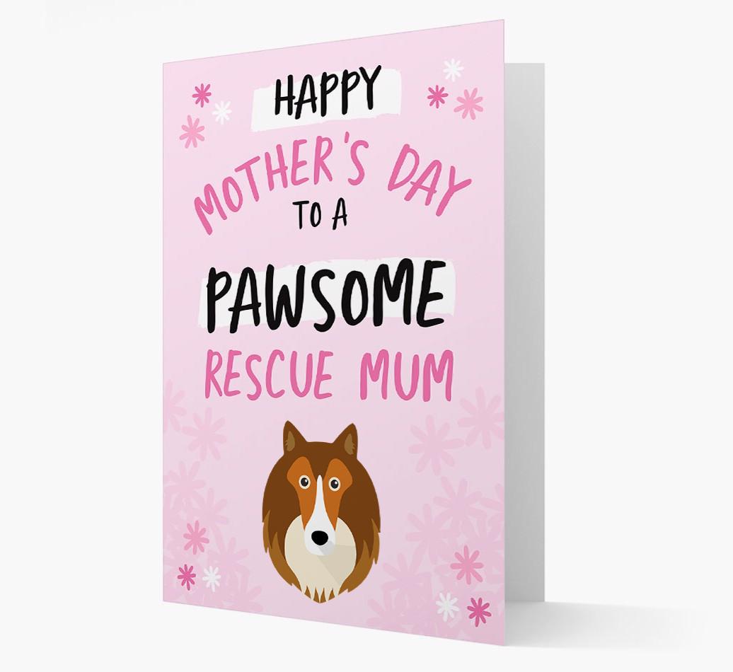 'Pawsome Rescue Mum' - Personalised {breedFullName} Card